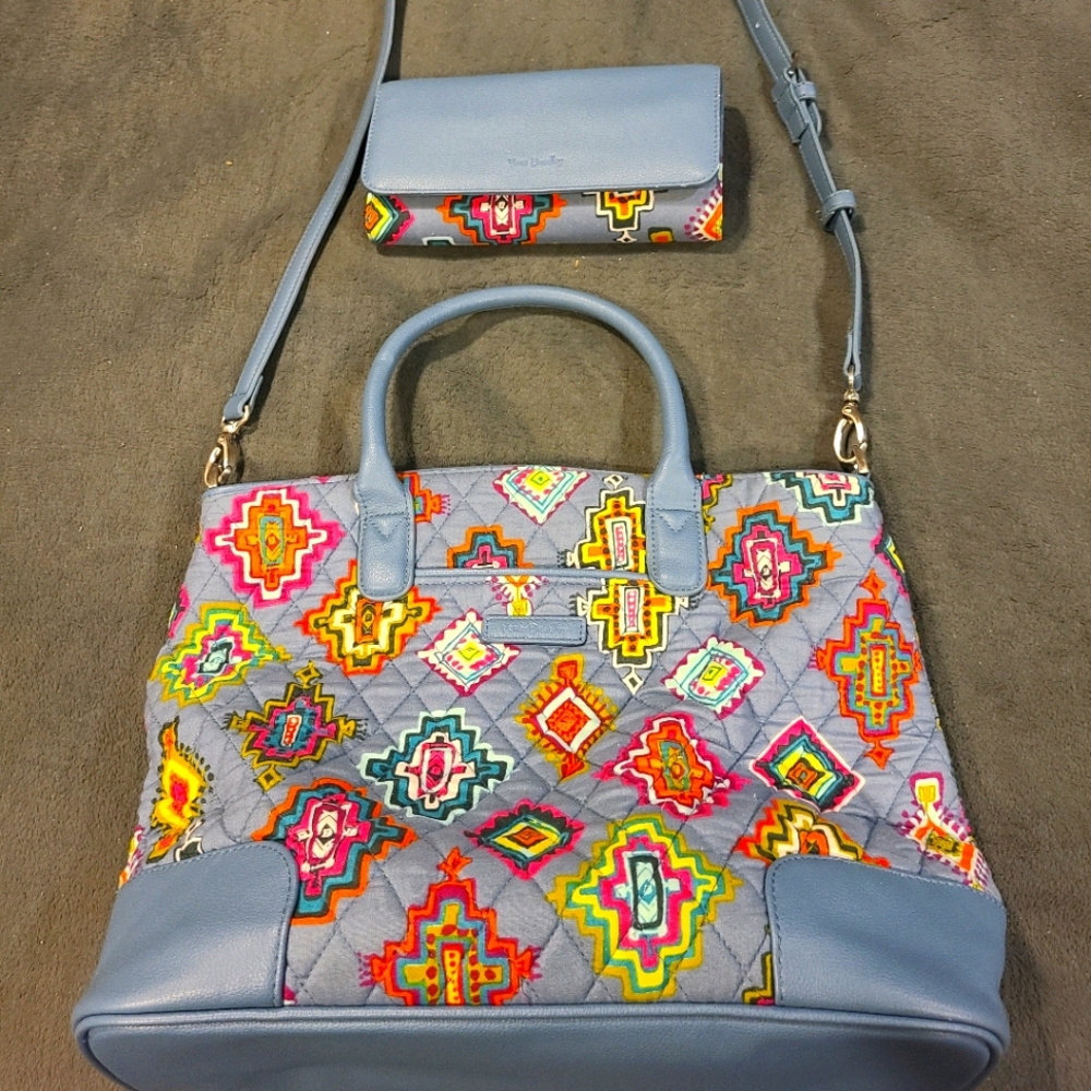 Vera Bradley Crossbody purse and wallet set
